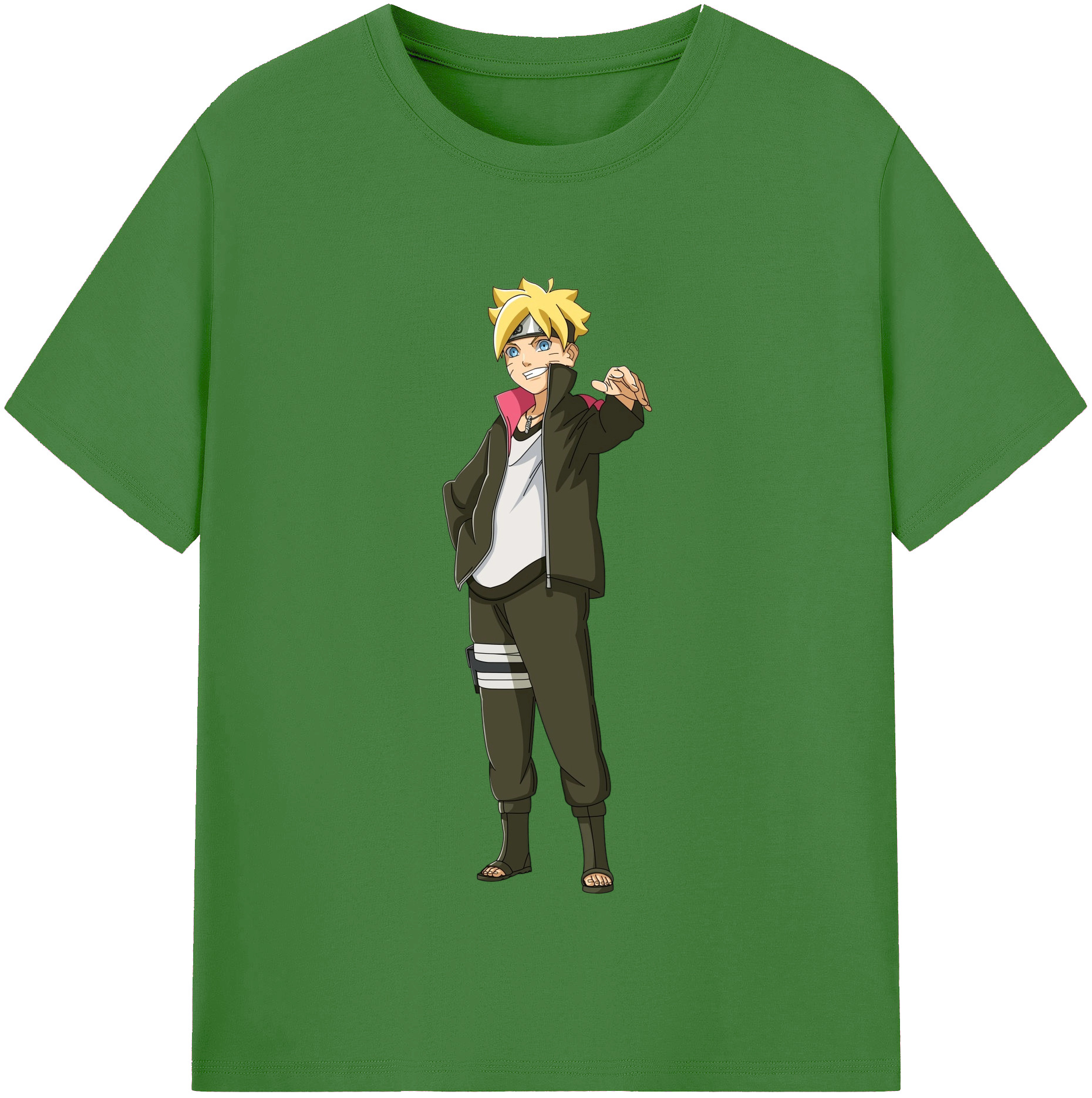 （画像用） NARUTO -ナルト- うずまき ボルト Uzumaki Boruto レディースカジュアルプリントTシャツ（綿100％）